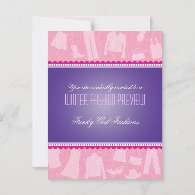 Fashion Show Invitación (Anverso)