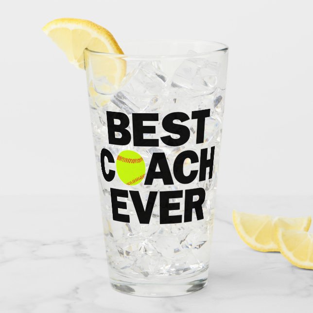 Fastpitch Softball Mejor Entrenador Jamás Gracias  (Anverso (hielo))