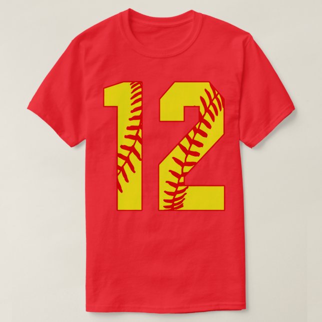 Fastpitch Softball Número 12 12 Softball Jersey U (Diseño del anverso)