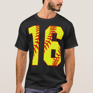 Fastpitch Softball Número 16 16 Softball Jersey U