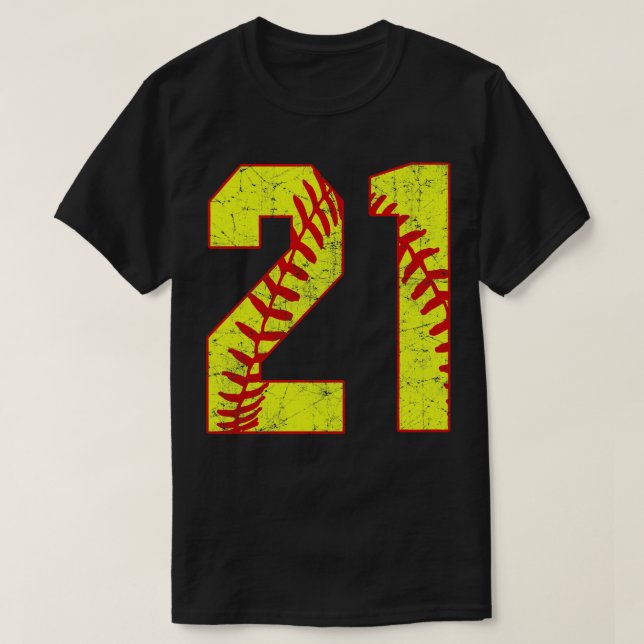 Fastpitch Softball Número 21 21 Softball Jersey U (Diseño del anverso)