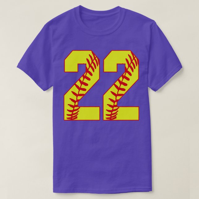 Fastpitch Softball Número 22 22 Softball Jersey U (Diseño del anverso)
