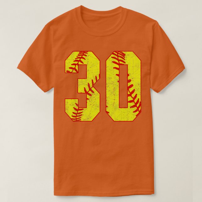 Fastpitch Softball Número 30 30 Softball Jersey U (Diseño del anverso)
