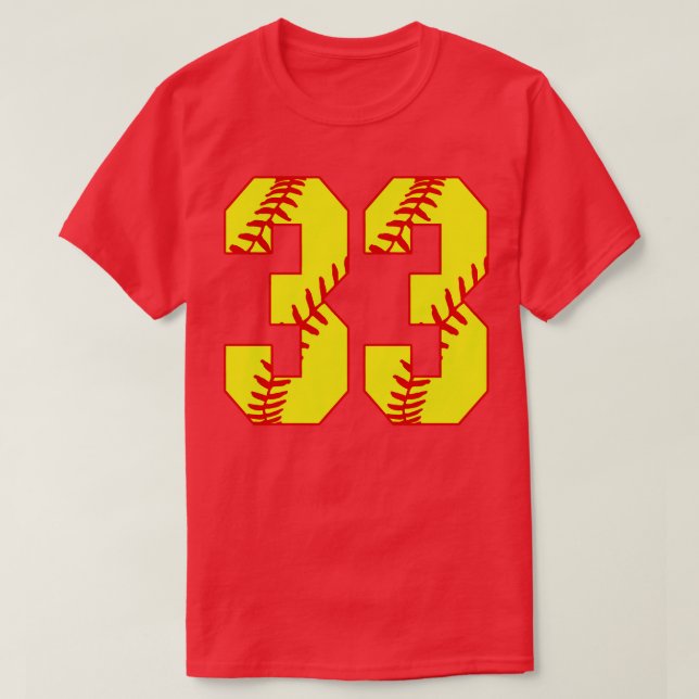 Fastpitch Softball Número 33 33 Softball Jersey U (Diseño del anverso)