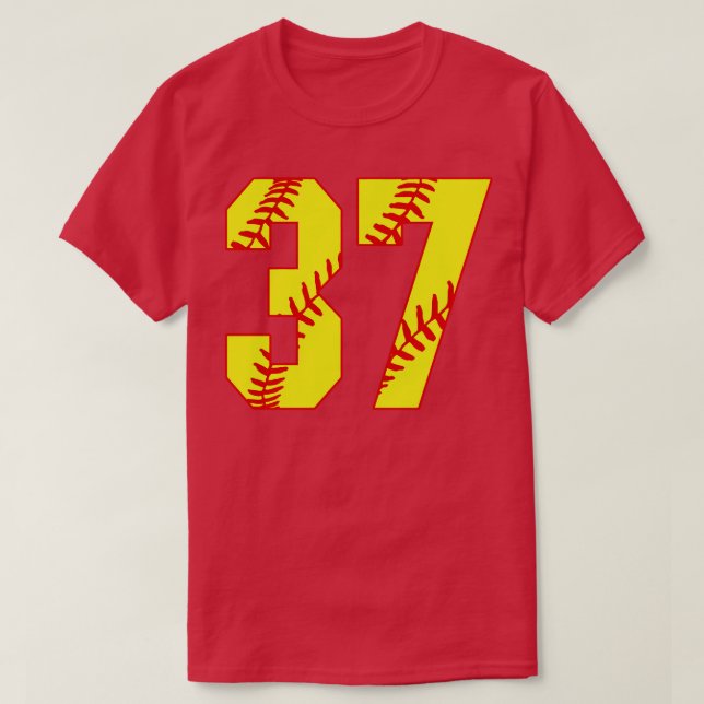Fastpitch Softball Número 37 37 Softball Jersey U (Diseño del anverso)