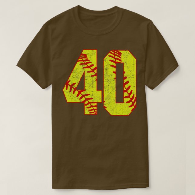 Fastpitch Softball Número 40 40 Softball Jersey U (Diseño del anverso)