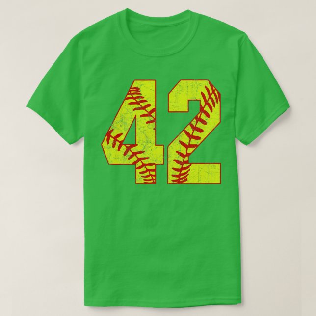 Fastpitch Softball Número 42 42 Softball Jersey U (Diseño del anverso)