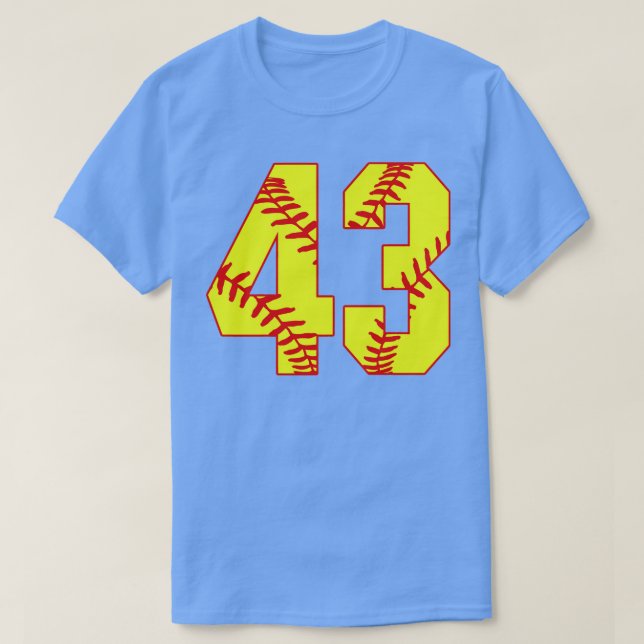 Fastpitch Softball Número 43 43 Softball Jersey U (Diseño del anverso)