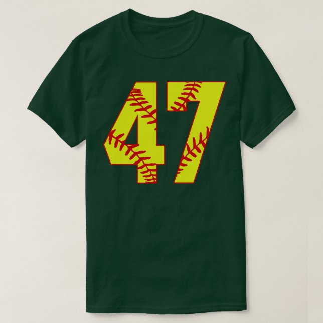 Fastpitch Softball Número 47 47 Softball Jersey U (Diseño del anverso)