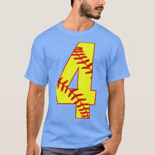 Fastpitch Softball Número 4 4 Softball Jersey Uni