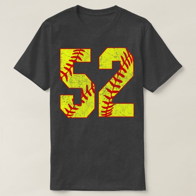 Fastpitch Softball Número 52 52 Softball Jersey U (Diseño del anverso)