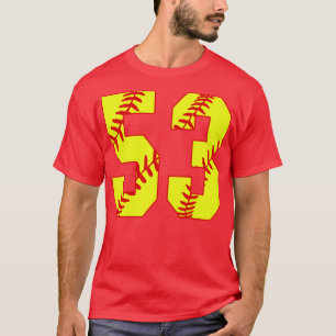 Fastpitch Softball Número 53 53 Softball Jersey U