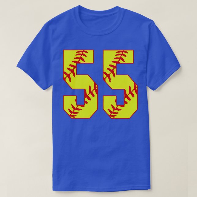 Fastpitch Softball Número 55 55 Softball Jersey U (Diseño del anverso)