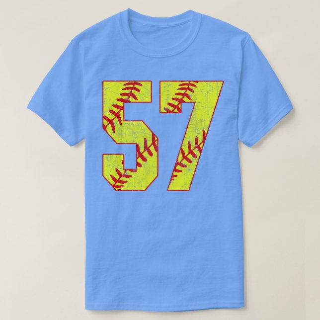 Fastpitch Softball Número 57 57 Softball Jersey U (Diseño del anverso)