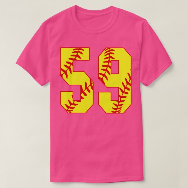 Fastpitch Softball Número 59 59 Softball Jersey U (Diseño del anverso)