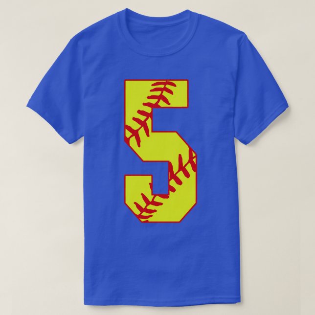 Fastpitch Softball Número 5 5 Softball Jersey Uni (Diseño del anverso)