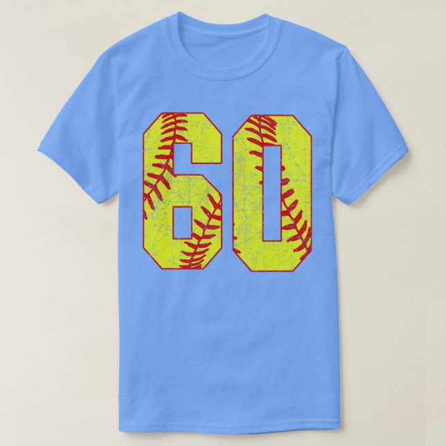 Fastpitch Softball Número 60 60 Softball Jersey U (Diseño del anverso)