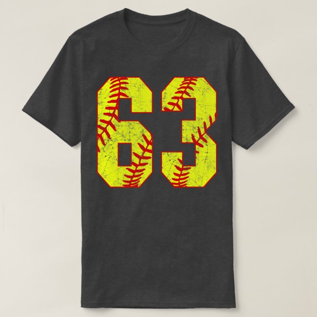 Fastpitch Softball Número 63 63 Softball Jersey U (Diseño del anverso)