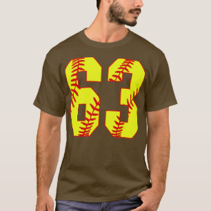 Fastpitch Softball Número 63 63 Softball Jersey U