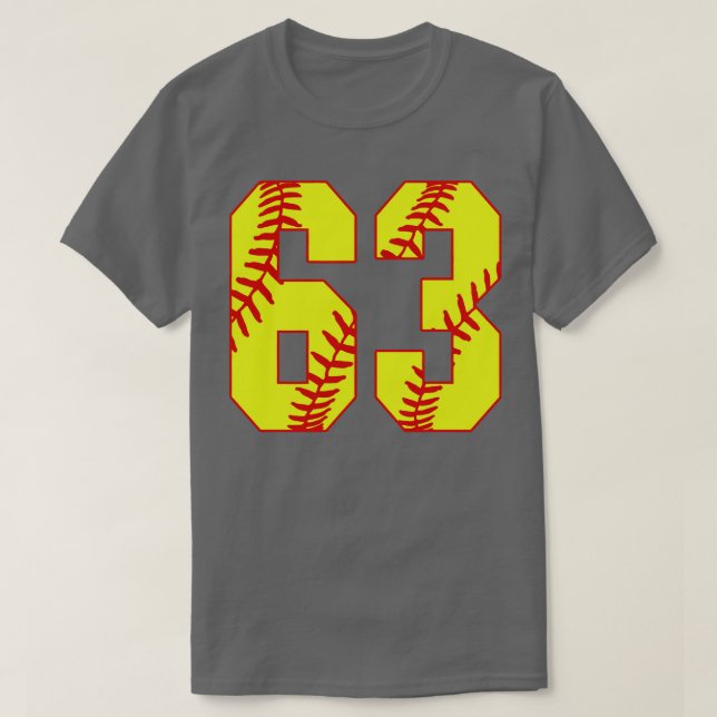 Fastpitch Softball Número 63 63 Softball Jersey U (Diseño del anverso)