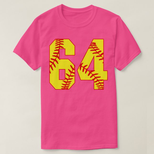 Fastpitch Softball Número 64 64 Softball Jersey U (Diseño del anverso)