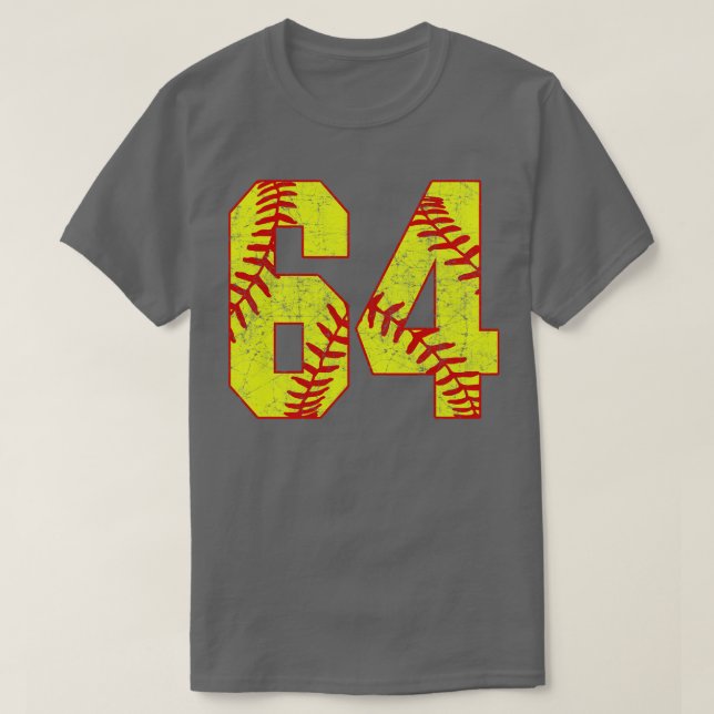 Fastpitch Softball Número 64 64 Softball Jersey U (Diseño del anverso)