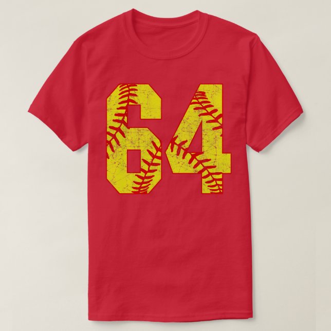 Fastpitch Softball Número 64 64 Softball Jersey U (Diseño del anverso)