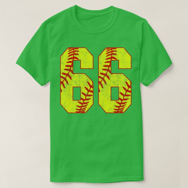 Fastpitch Softball Número 66 66 Softball Jersey U (Diseño del anverso)