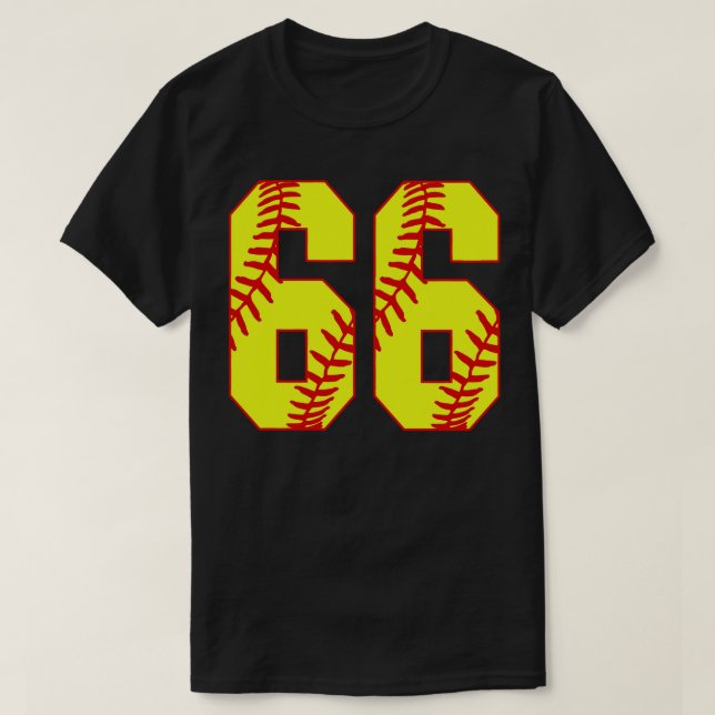 Fastpitch Softball Número 66 66 Softball Jersey U (Diseño del anverso)