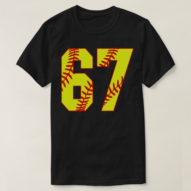 Fastpitch Softball Número 67 67 Softball Jersey U (Diseño del anverso)