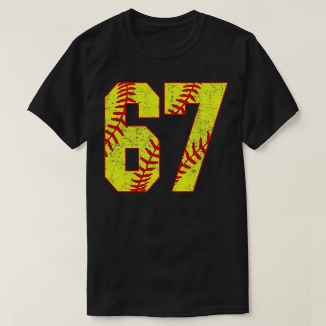 Fastpitch Softball Número 67 67 Softball Jersey U (Diseño del anverso)
