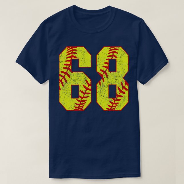 Fastpitch Softball Número 68 68 Softball Jersey U (Diseño del anverso)
