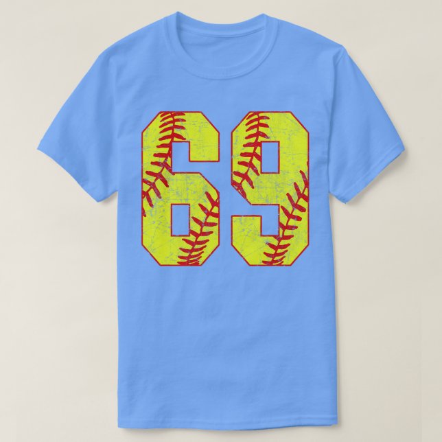 Fastpitch Softball Número 69 69 Softball Jersey U (Diseño del anverso)