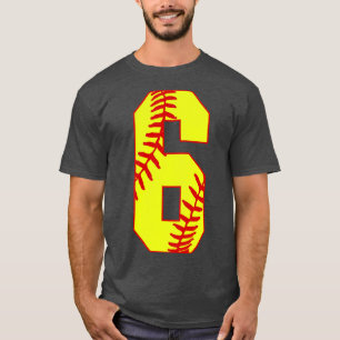 Fastpitch Softball Número 6 6 Sofball Jersey Uni