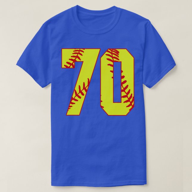 Fastpitch Softball Número 70 70 Softball Jersey U (Diseño del anverso)