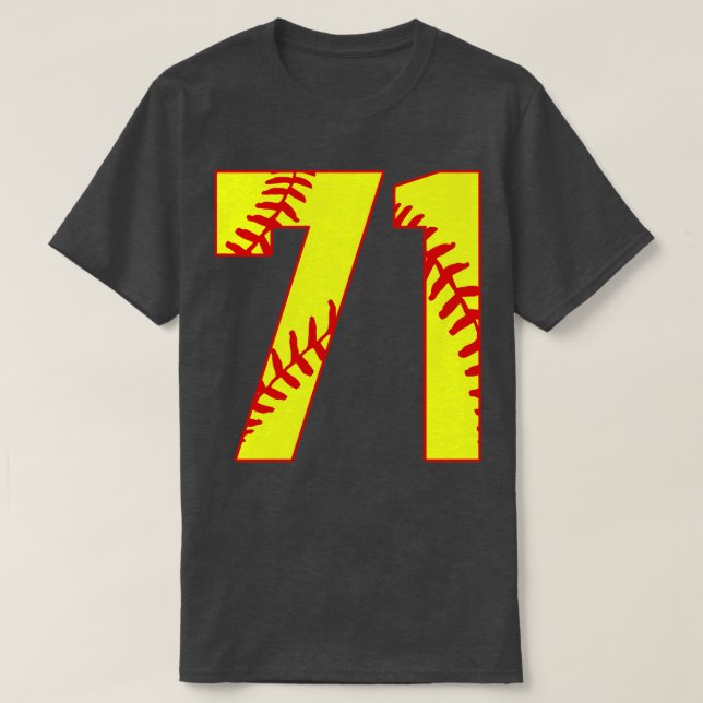 Fastpitch Softball Número 71 71 Softball Jersey U (Diseño del anverso)
