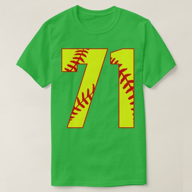 Fastpitch Softball Número 71 71 Softball Jersey U (Diseño del anverso)