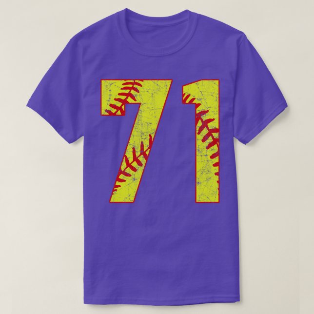 Fastpitch Softball Número 71 71 Softball Jersey U (Diseño del anverso)