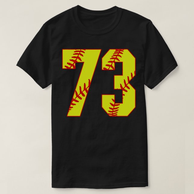 Fastpitch Softball Número 73 73 Softball Jersey U (Diseño del anverso)
