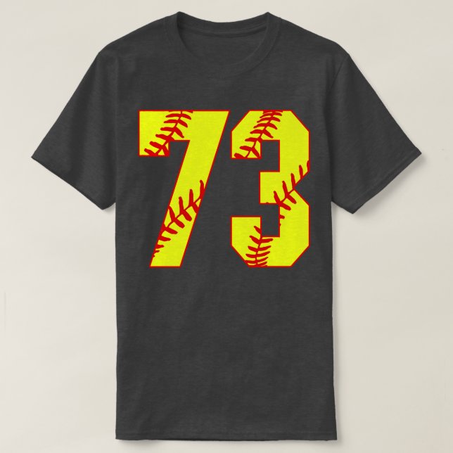 Fastpitch Softball Número 73 73 Softball Jersey U (Diseño del anverso)