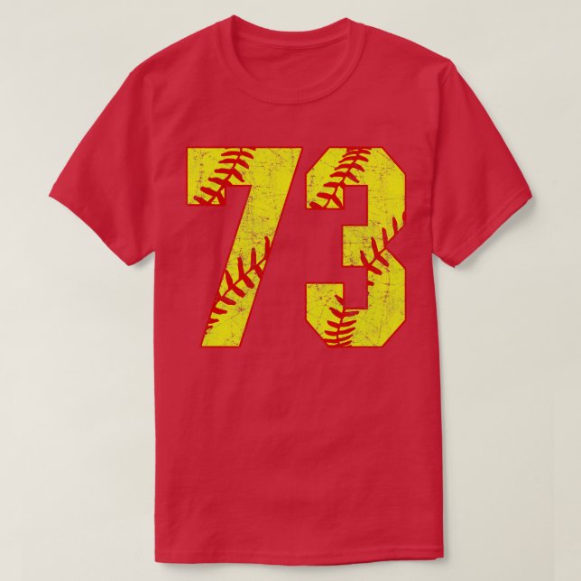 Fastpitch Softball Número 73 73 Softball Jersey U (Diseño del anverso)
