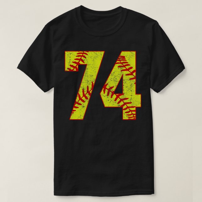 Fastpitch Softball Número 74 74 Softball Jersey U (Diseño del anverso)