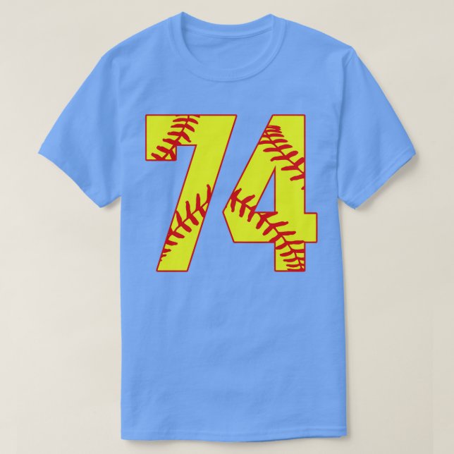 Fastpitch Softball Número 74 74 Softball Jersey U (Diseño del anverso)