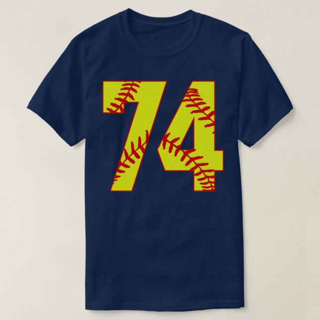 Fastpitch Softball Número 74 74 Softball Jersey U (Diseño del anverso)