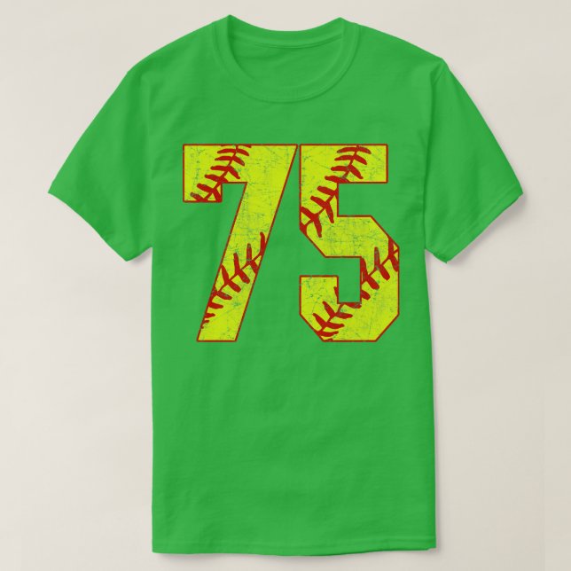 Fastpitch Softball Número 75 75 Softball Jersey U (Diseño del anverso)
