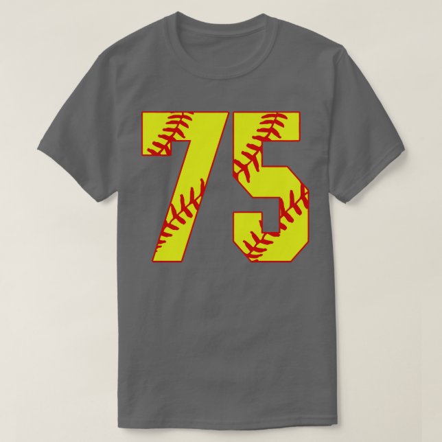 Fastpitch Softball Número 75 75 Softball Jersey U (Diseño del anverso)