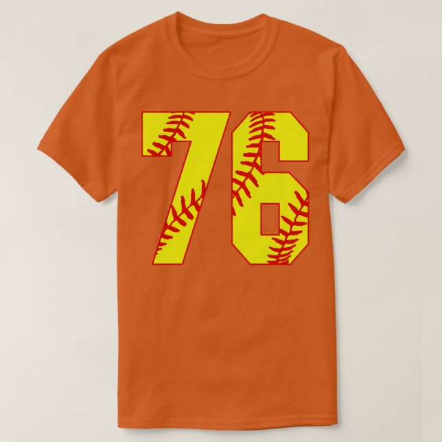 Fastpitch Softball Número 76 76 Softball Jersey U (Diseño del anverso)
