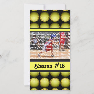 Fastpitch Softball Photo Card
