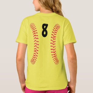 Fastpitch Softball Sedems con número de Jersey del