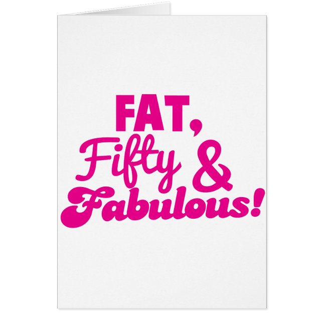 FAT cincuenta 50 y FABULOSO (Frente)